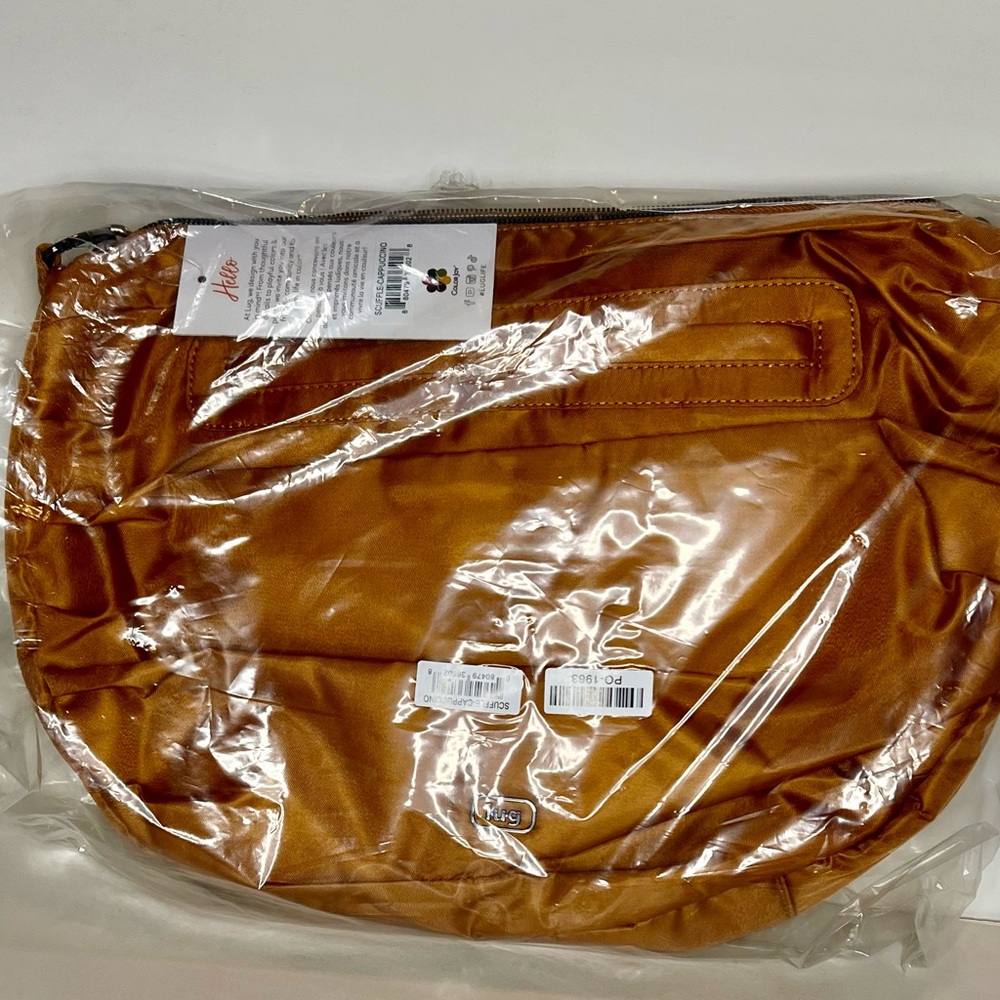 lug Crossbody Bag in Bronze Brown